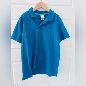 Hanna Andersson blue collared short sleeve polo shirt - 8